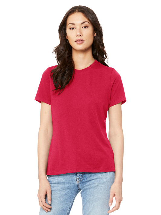 Women’s Relaxed Jersey Short Sleeve Tee - BC6400 - Red