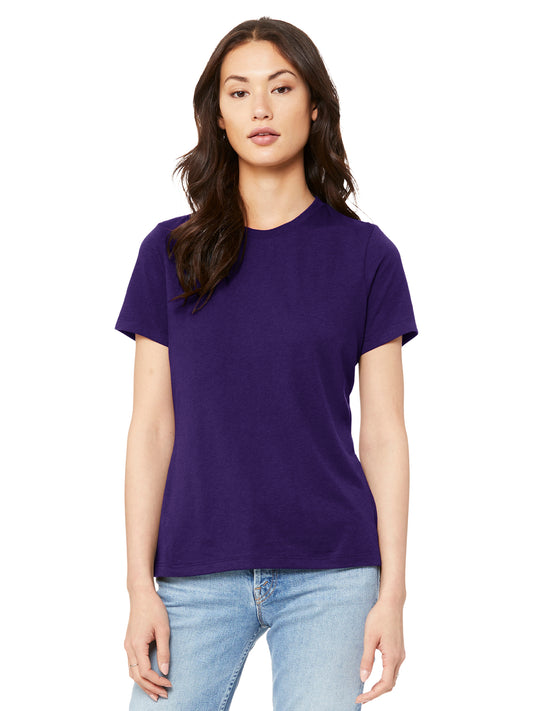 Women’s Relaxed Jersey Short Sleeve Tee - BC6400 - Team Purple