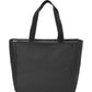 Essential Two-Pocket Zip Tote Bag - BG410 - Black