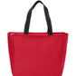 Essential Two-Pocket Zip Tote Bag - BG410 - Chili Red