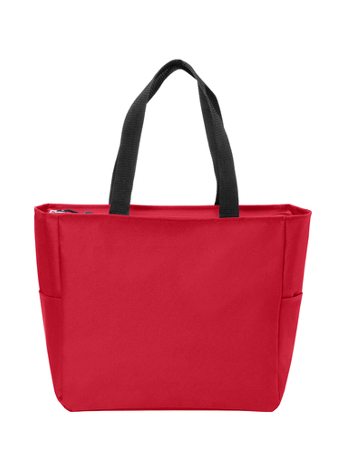 Essential Two-Pocket Zip Tote Bag - BG410 - Chili Red