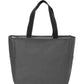 Essential Two-Pocket Zip Tote Bag - BG410 - Dark Charcoal