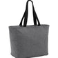 Essential Two-Pocket Zip Tote Bag - BG410 - Heather Grey