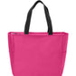 Essential Two-Pocket Zip Tote Bag - BG410 - Pink Azalea