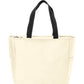 Essential Two-Pocket Zip Tote Bag - BG410 - Stone