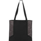Over-the-Shoulder Circuit Tote Bag - BG417 - Sterling Grey/ Black
