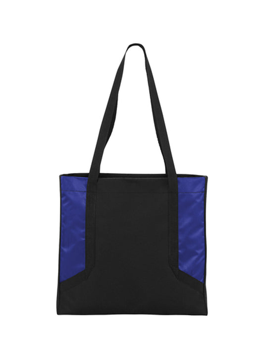Over-the-Shoulder Circuit Tote Bag - BG417 - True Royal/ Black