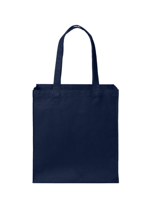 Cotton Canvas Over-the-Shoulder Tote Bag - BG426 - River Blue Navy