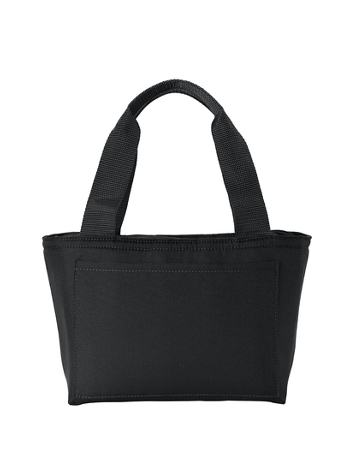 2-Pocket Insulated Lunch Tote - BG518 - Deep Black