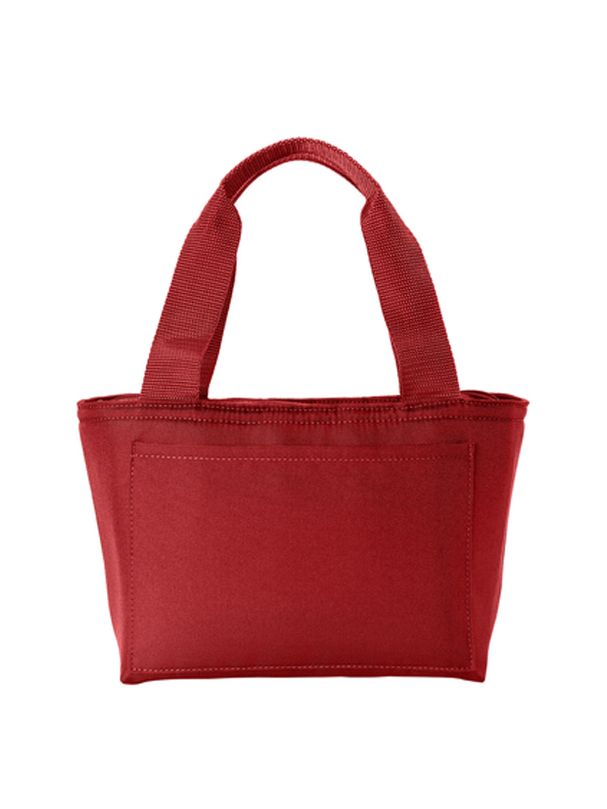 2-Pocket Insulated Lunch Tote - BG518 - Rich Red