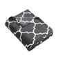 Ultra Plush Blanket - BP31 - Graphite/ Quatrefoil