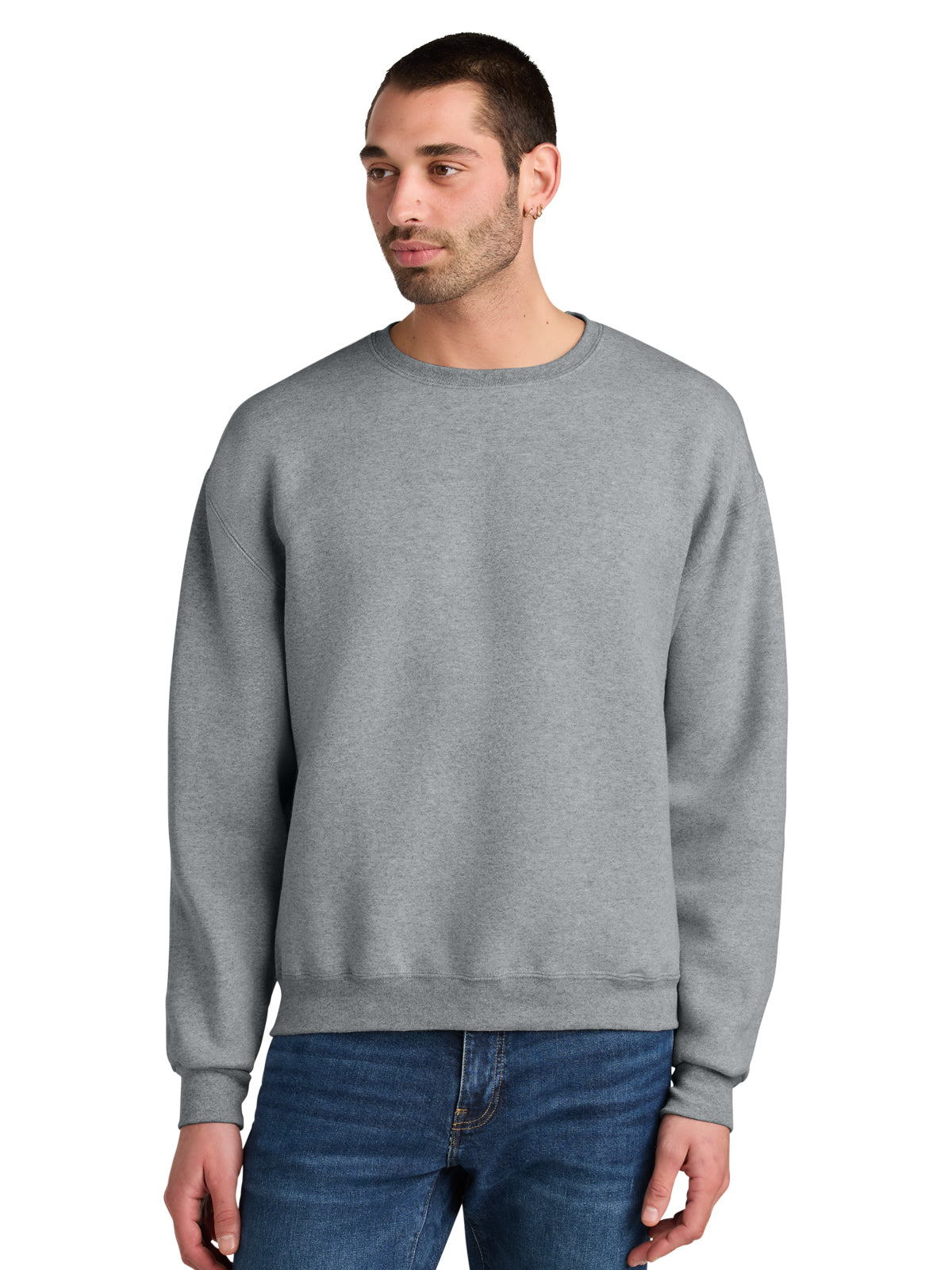 Unisex Pocketless Crewneck Sweatshirt - C12M - Athletic Heather