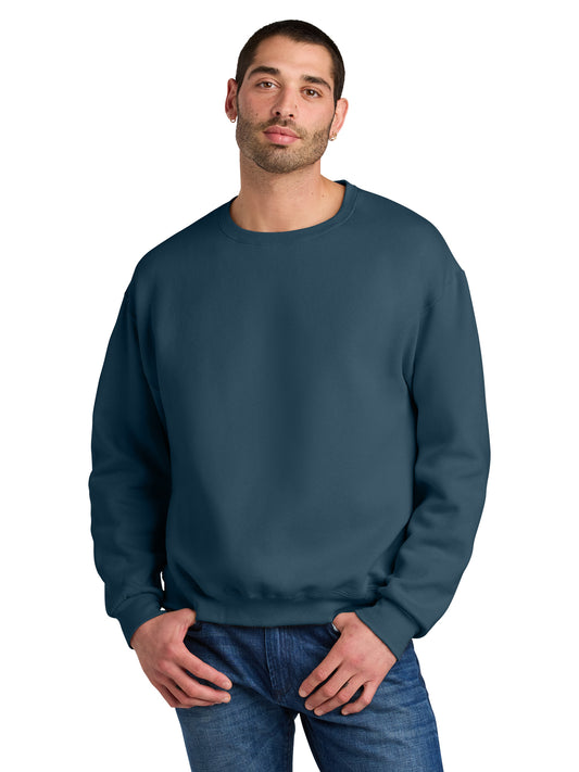Unisex Pocketless Crewneck Sweatshirt - C12M - Washed Navy
