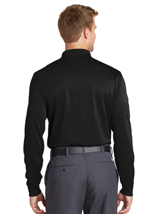 Men's Pocketless Long Sleeve Polo