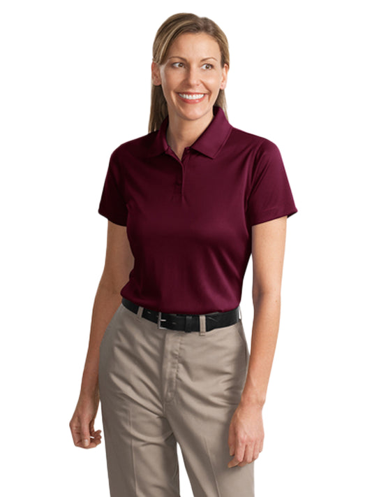 Women's Pocketless Snag-Proof Polo - CS413 - Maroon