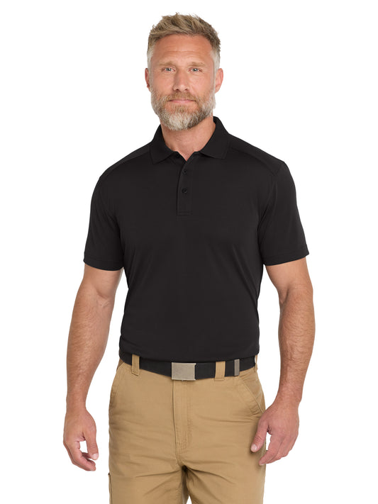 Men's Pocketless Lightweight Snag-Proof Polo - CS418 - Black