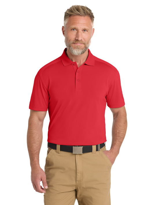 Men's Pocketless Lightweight Snag-Proof Polo - CS418 - Red