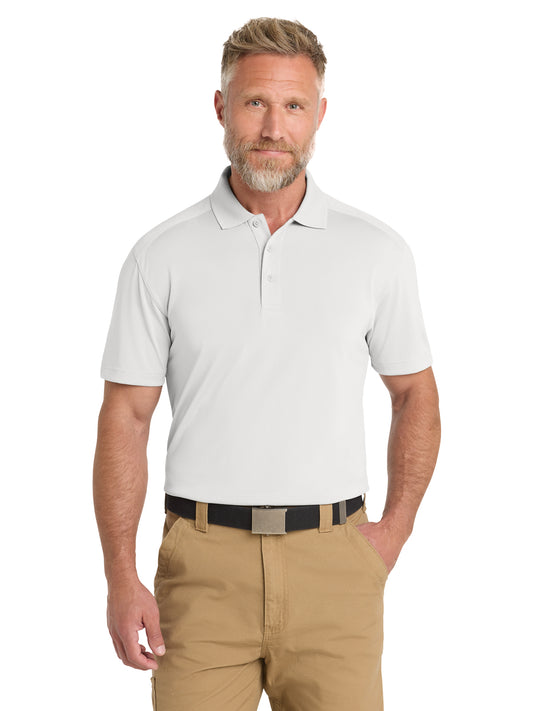 Men's Pocketless Lightweight Snag-Proof Polo - CS418 - White