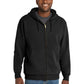 Men's 4-Pocket Heavyweight Full-Zip Hooded Sweatshirt - CS620 - Black