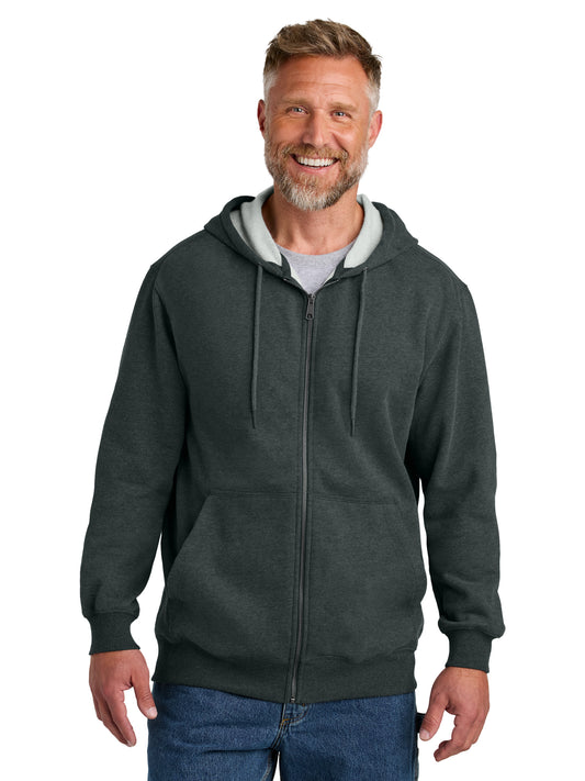 Men's Tough Fleece Full-Zip Hoodie - CSF631 - Charcoal Heather