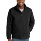 Men's Four-Pocket Washed Duck Cloth Flannel-Lined Work Jacket - CSJ40 - Black