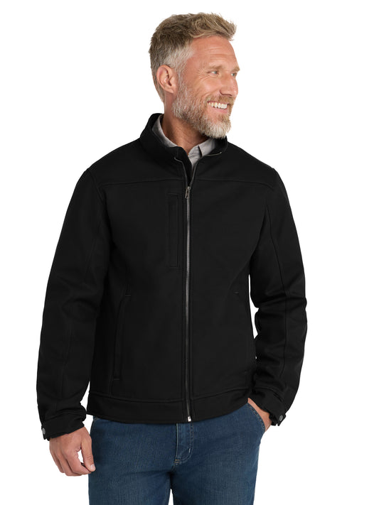 Men's 6-Pocket Duck Bonded Soft Shell Jacket - CSJ60 - Black