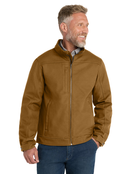 Men's 6-Pocket Duck Bonded Soft Shell Jacket - CSJ60 - Duck Brown