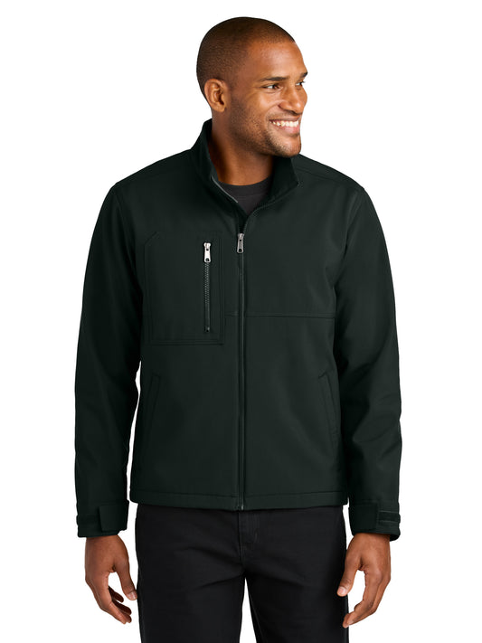Men's 3-Pocket Soft Shell Jacket - CSJ70 - Black