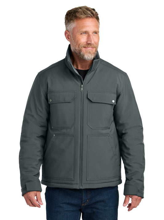 Men's 6-Pocket Insulated Soft Shell Jacket - CSJ75 - Iron Grey
