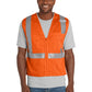 Unisex 3-Pocket ANSI 107 Class 2 Zippered Vest - CSV102 - Safety Orange