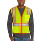 Unisex 2-Pocket ANSI 107 Class 2 Two-Tone Vest - CSV103 - Safety Yellow