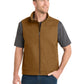 Men's 6-Pocket Duck Bonded Soft Shell Vest - CSV60 - Duck Brown