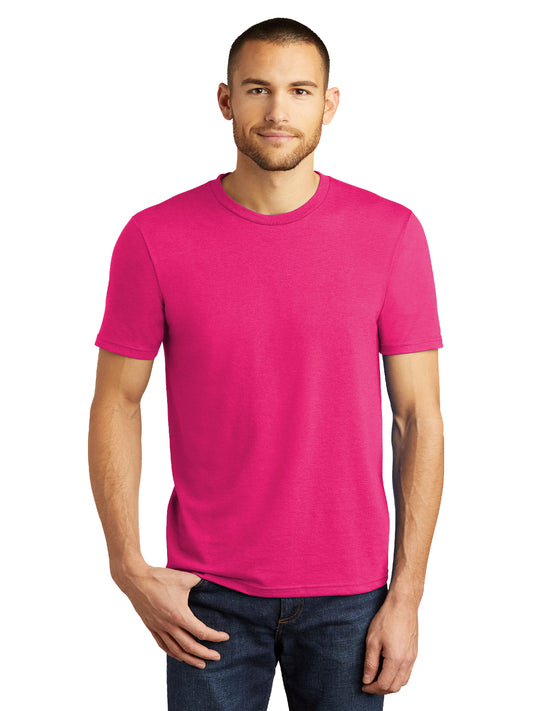 Men's District Perfect Tri Tee - DM130 - Fuchsia Frost