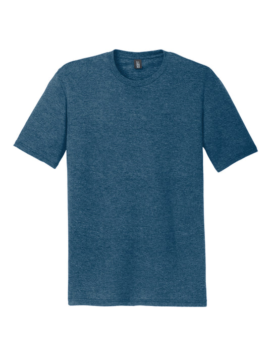 Men's District Perfect Tri Tee - DM130 - Heathered Neptune Blue