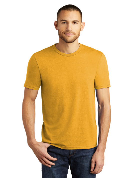 Men's District Perfect Tri Tee - DM130 - Ochre Yellow Heather