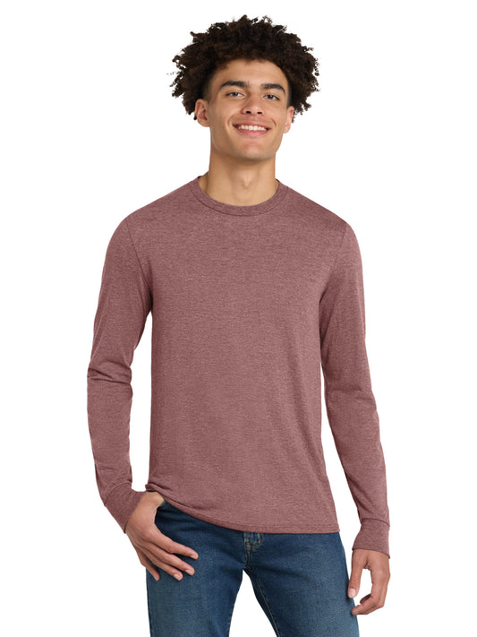 Men's District Perfect Tri Long Sleeve Tee - DM132 - Blush Frost