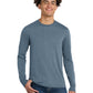 Men's District Perfect Tri Long Sleeve Tee - DM132 - Flint Blue Heather