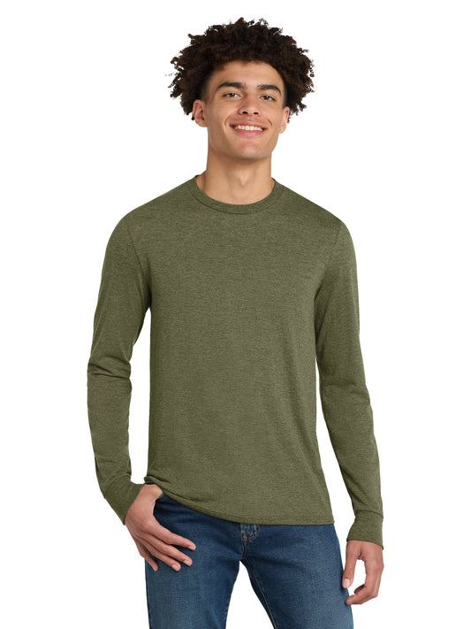 Men's District Perfect Tri Long Sleeve Tee - DM132 - Military Green Frost