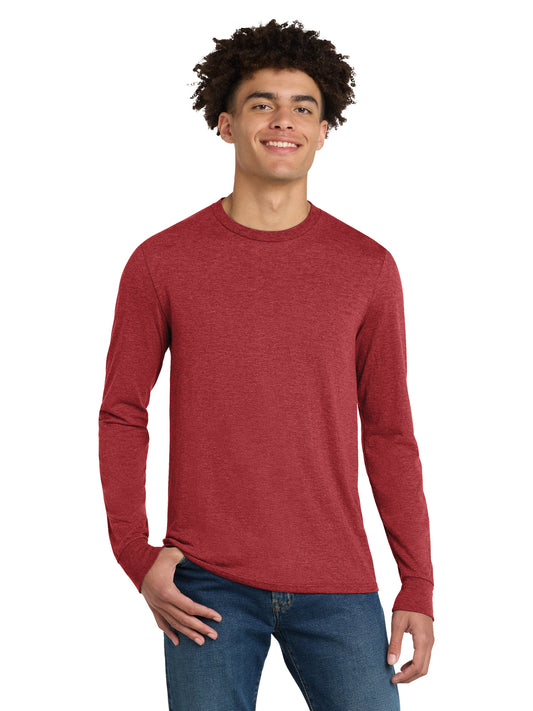 Men's District Perfect Tri Long Sleeve Tee - DM132 - Red Frost
