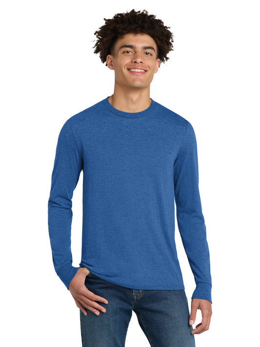 Men's District Perfect Tri Long Sleeve Tee - DM132 - Royal Frost