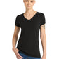 Women’s Perfect Tri V-Neck Tee - DM1350L - Black