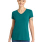 Women’s Perfect Tri V-Neck Tee - DM1350L - Heathered Teal
