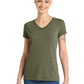 Women’s Perfect Tri V-Neck Tee - DM1350L - Military Green Frost