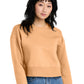 Women's Perfect Weight Fleece Cropped Crew Sweatshirt - DT1105 - Apricot