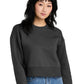 Women's Perfect Weight Fleece Cropped Crew Sweatshirt - DT1105 - Charcoal