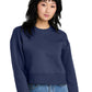 Women's Perfect Weight Fleece Cropped Crew Sweatshirt - DT1105 - Tanzanite