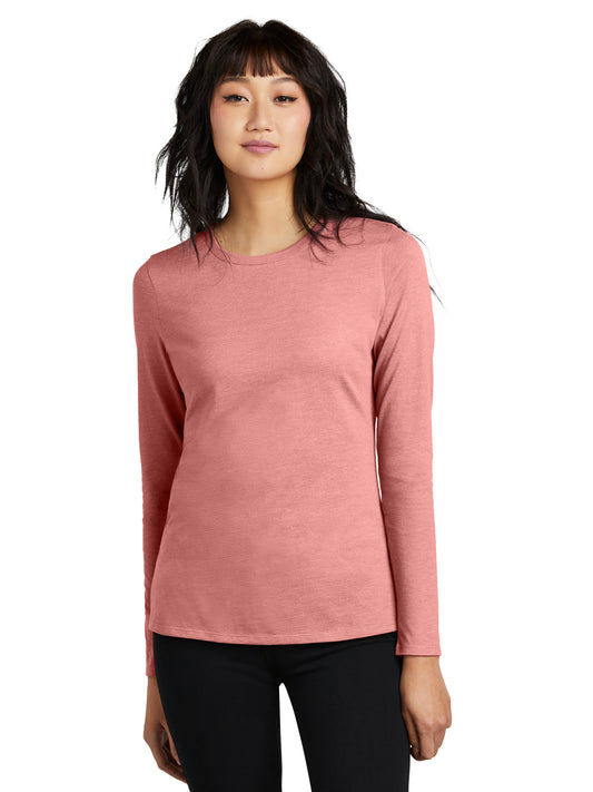 Women's Pocketless Long Sleeve Tee - DT110 - Blush Frost