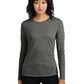 Women's Pocketless Long Sleeve Tee - DT110 - Heathered Charcoal