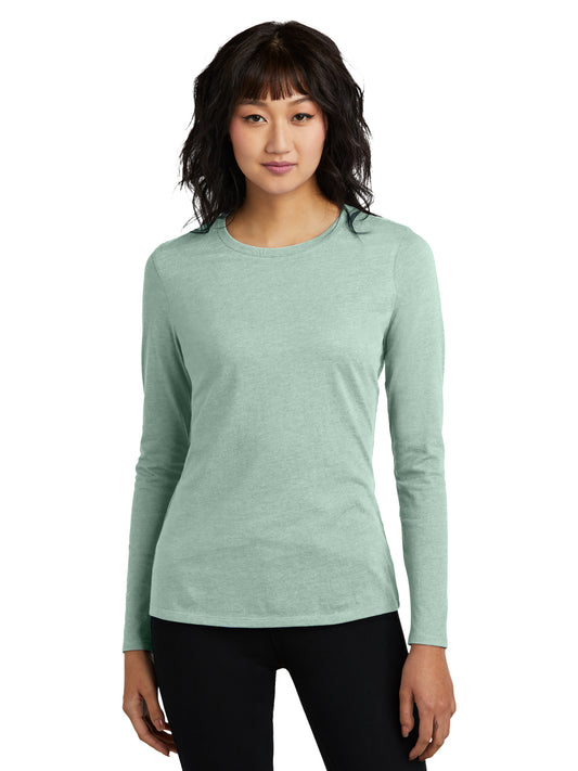 Women's Pocketless Long Sleeve Tee - DT110 - Heathered Dusty Sage