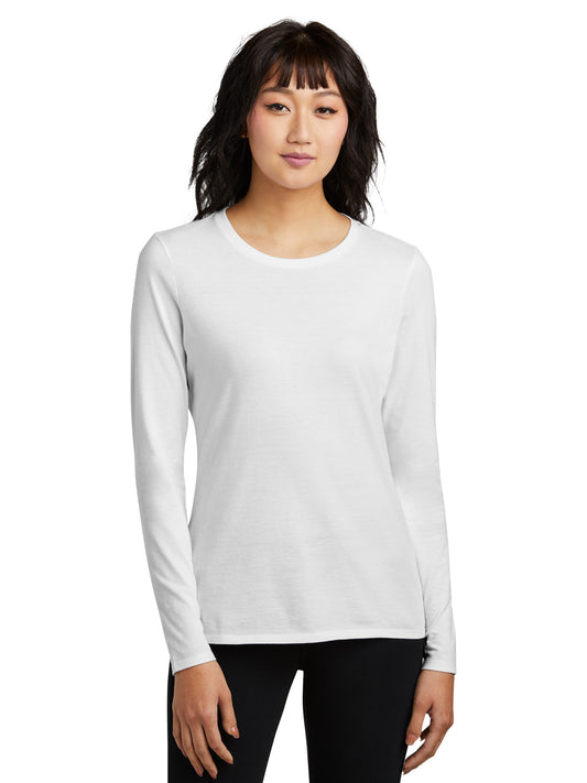 Women's Pocketless Long Sleeve Tee - DT110 - White